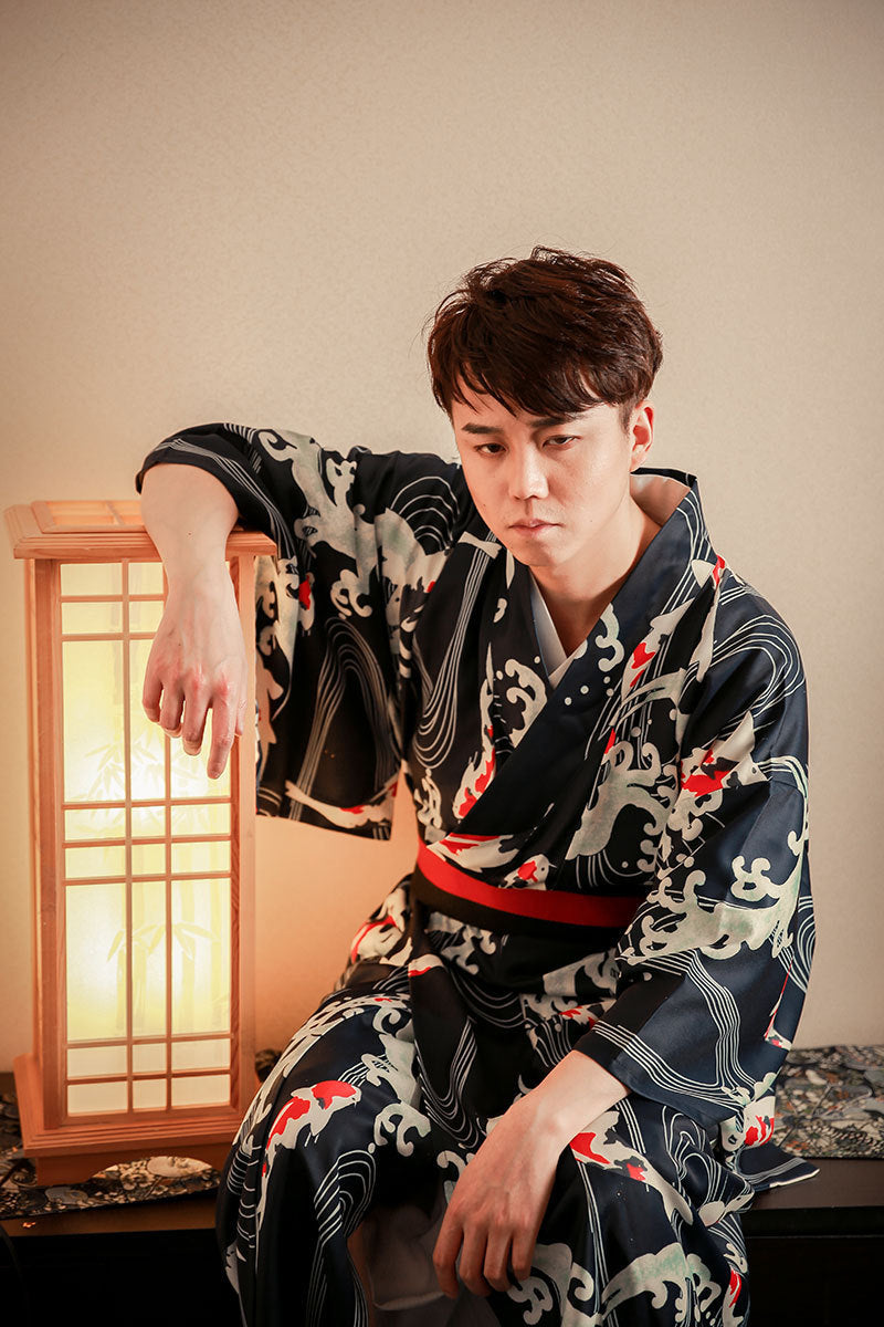 Koi Warrior Men’s Kimono Set|鯉武士 メンズ着物セット