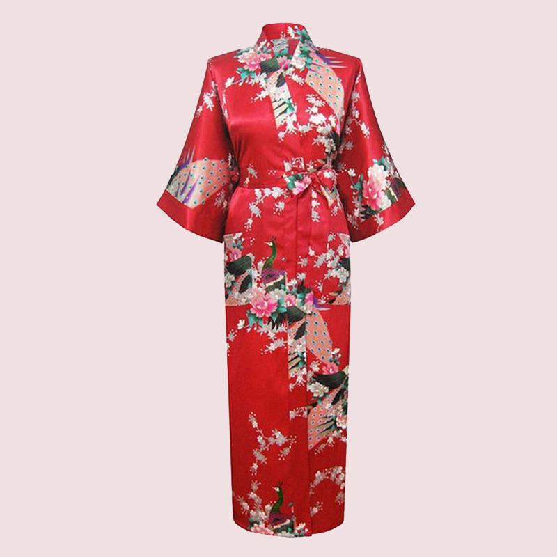 Kujaku Kimono - Scarlet