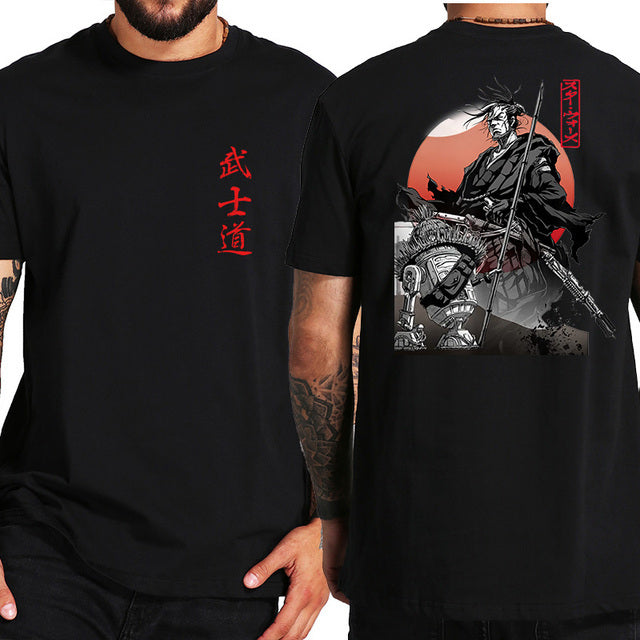 Japanese Samurai Spirit T-shirt｜サムライプリントシャツ