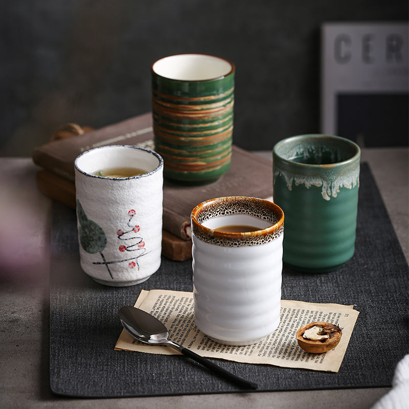 Japanese Retro Minimalist Hand-painted Mug