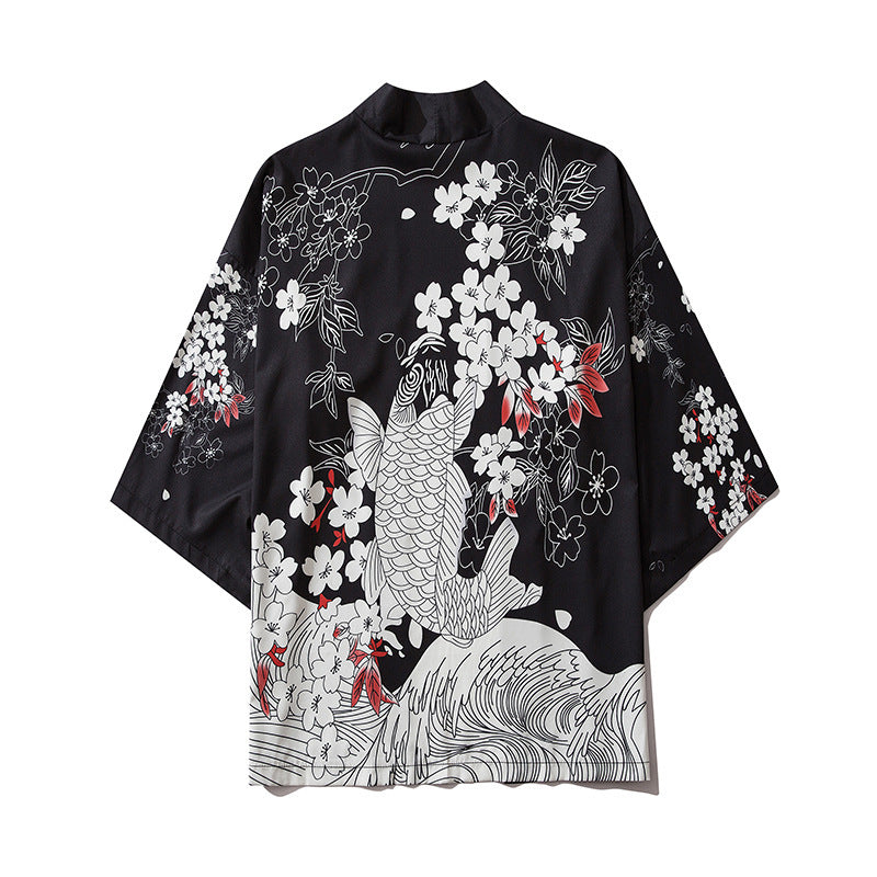 Cat Samurai Kimono Cardigan｜猫侍 羽織カーディガン