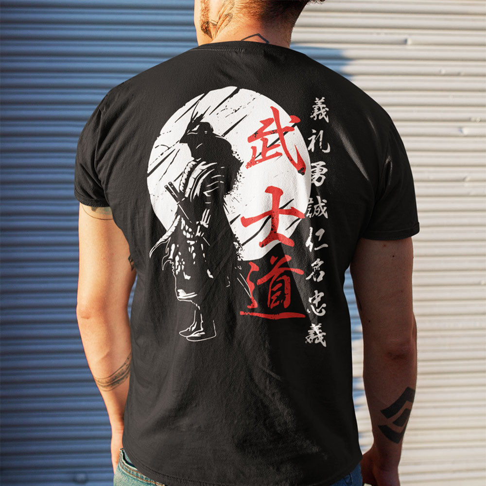 Japanese Samurai Spirit T-shirt｜サムライプリントシャツ