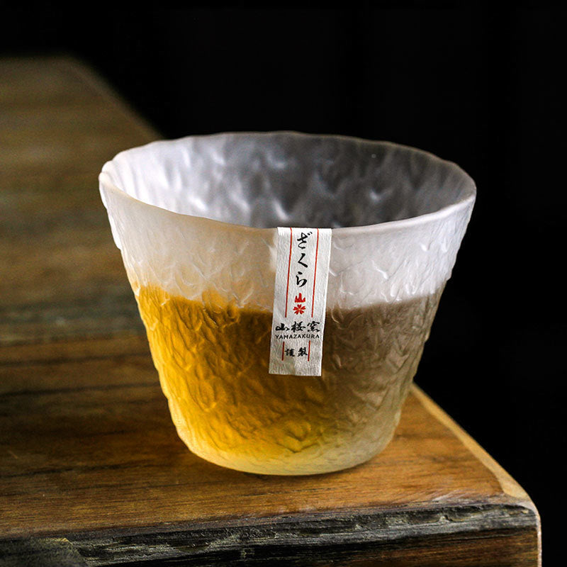 Edo Floral Elegance Whiskey Glass - 江戸花彫り 伝統和酒グラス