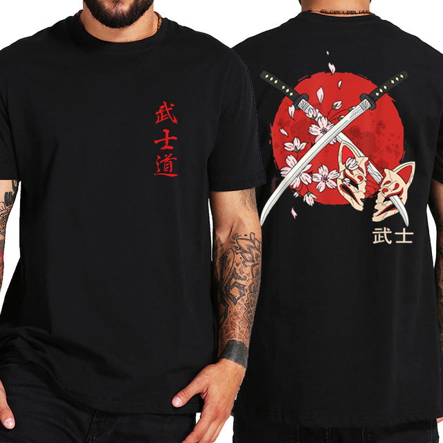 Japanese Samurai Spirit T-shirt｜サムライプリントシャツ