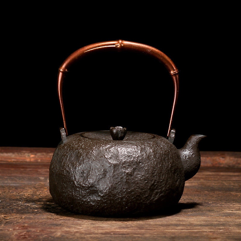 Japanese style iron kettle Nanbu Tekki