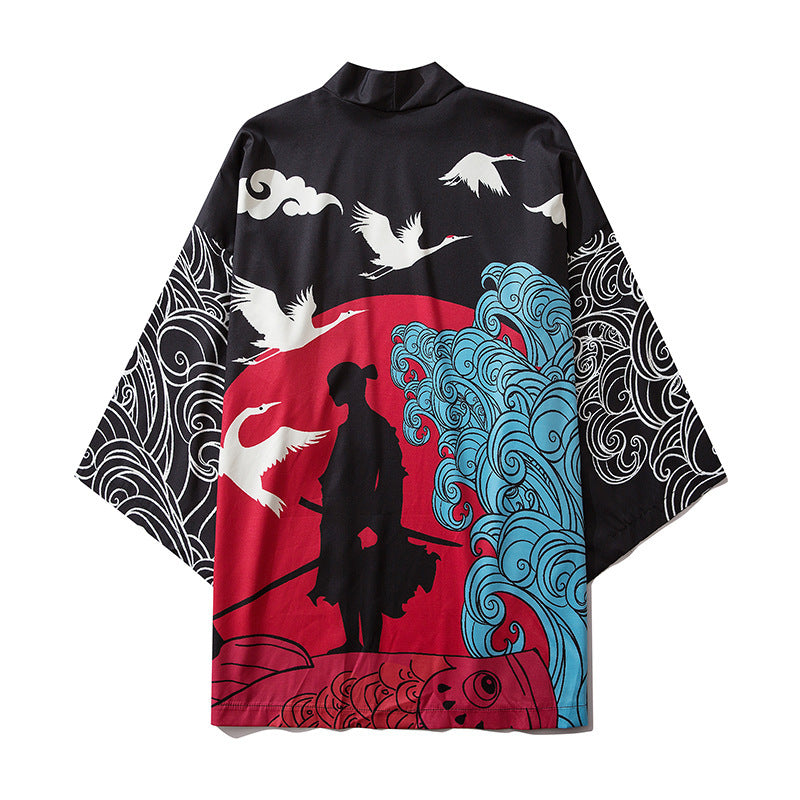 Sora Flow – Three-Quarter Sleeve Kimono