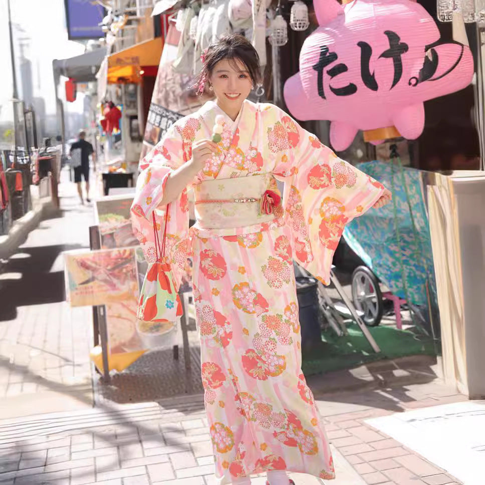 Retro Kimono Photo Dress Set