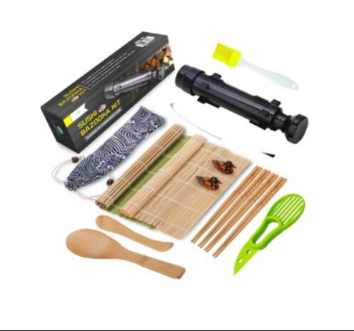 Bamboo Sushi Craft Set – DIY Rolling Mold & Rice Spoon Kit