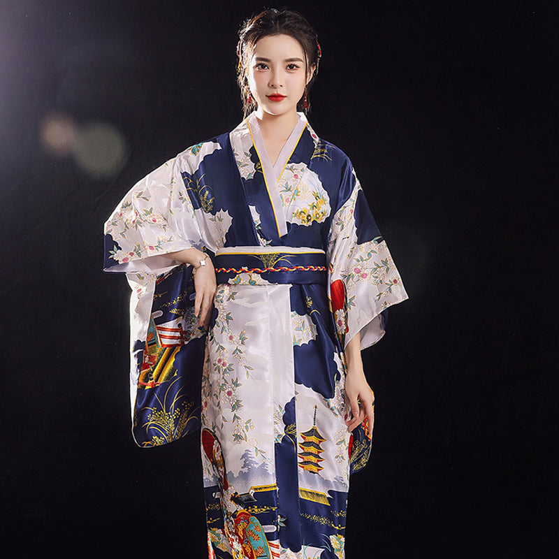 Japanese Satin Plus Size Kimono – Elegant & Comfortable