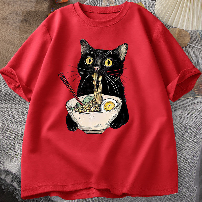 Ramen Cat Lover T Shirts