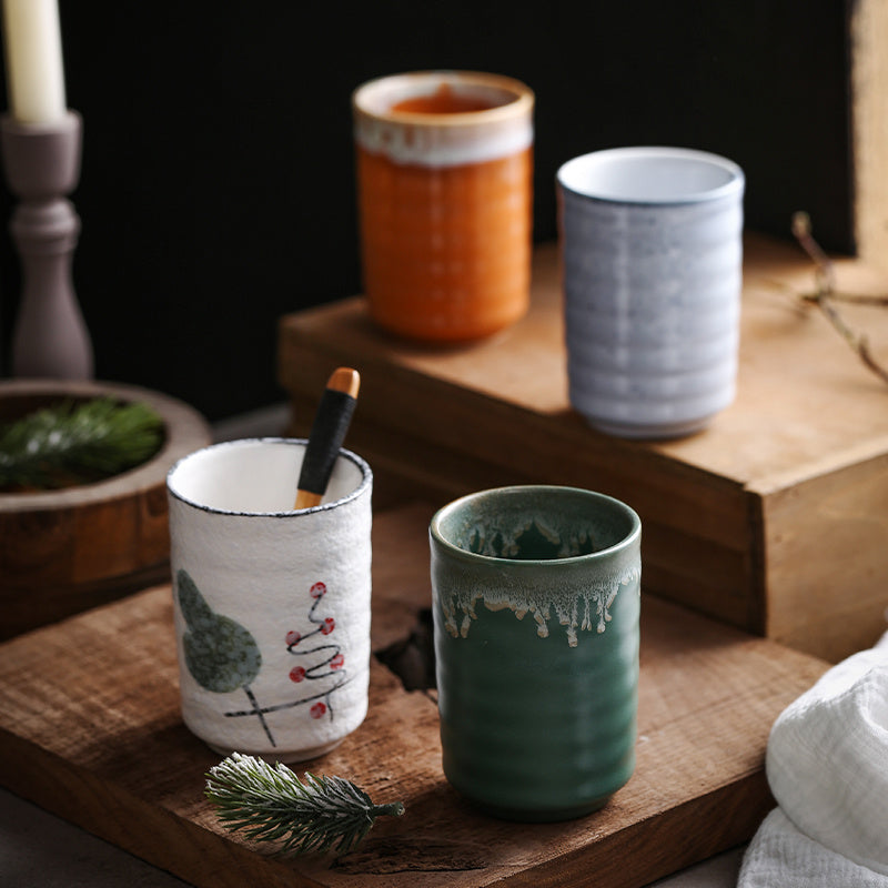 Japanese Retro Minimalist Hand-painted Mug